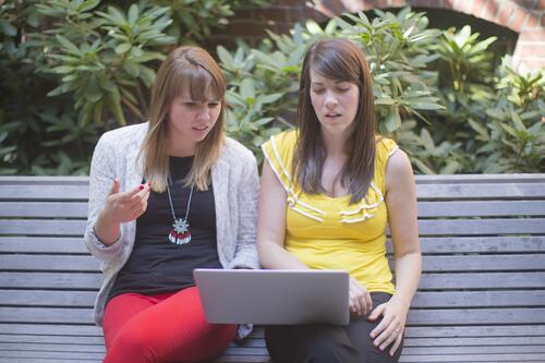 millennials, millennials and gardening, sitting on a bench, garden media group, relating to millennials